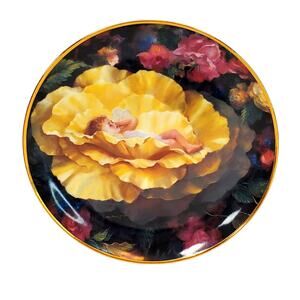 Danbury Mint Sweet Dreams The Enchanted Garden Fairy Plate Fairycore Earthy